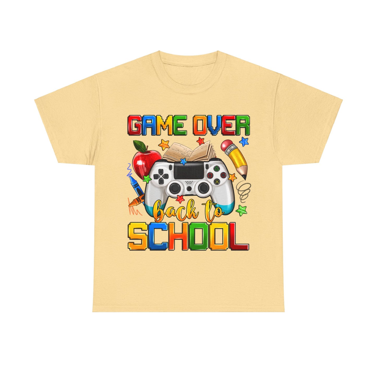 Game Over Back To School Unisex Cotton Tee