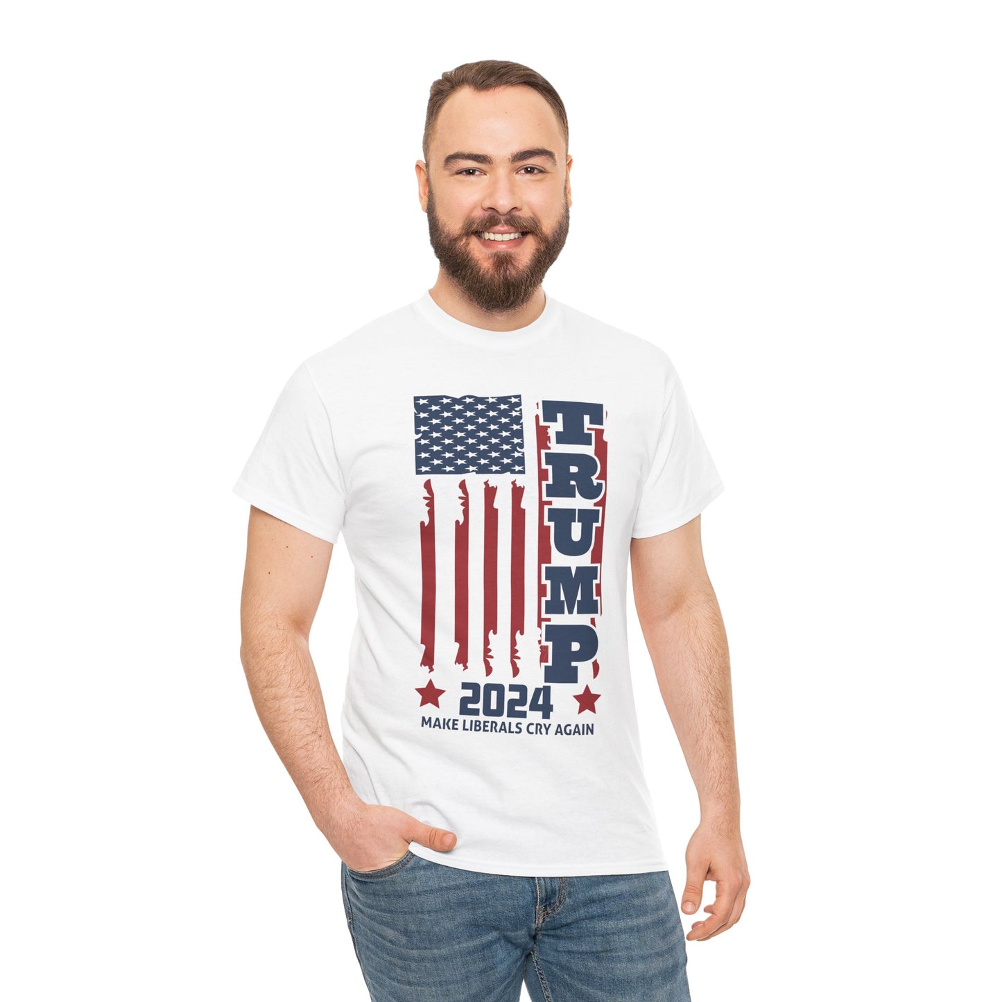 Trump 2024 A Unisex Heavy Cotton Tee