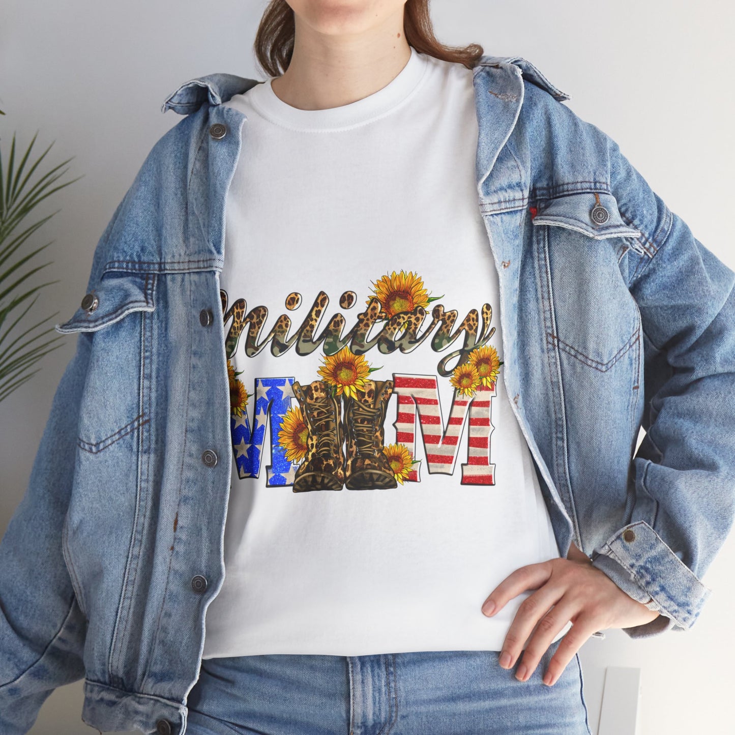 Military Mom Unisex Heavy Cotton Tee