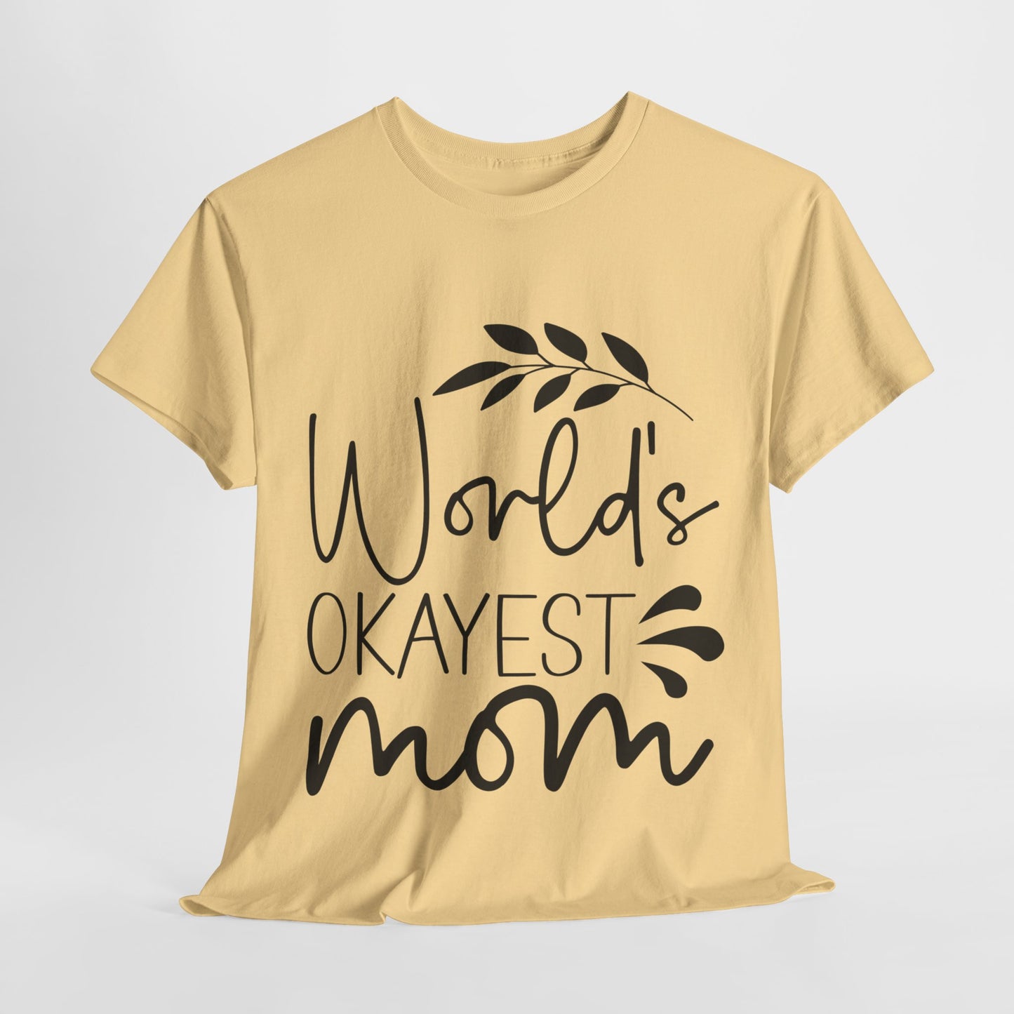 World's Okayest Mom Unisex Heavy Cotton Tee