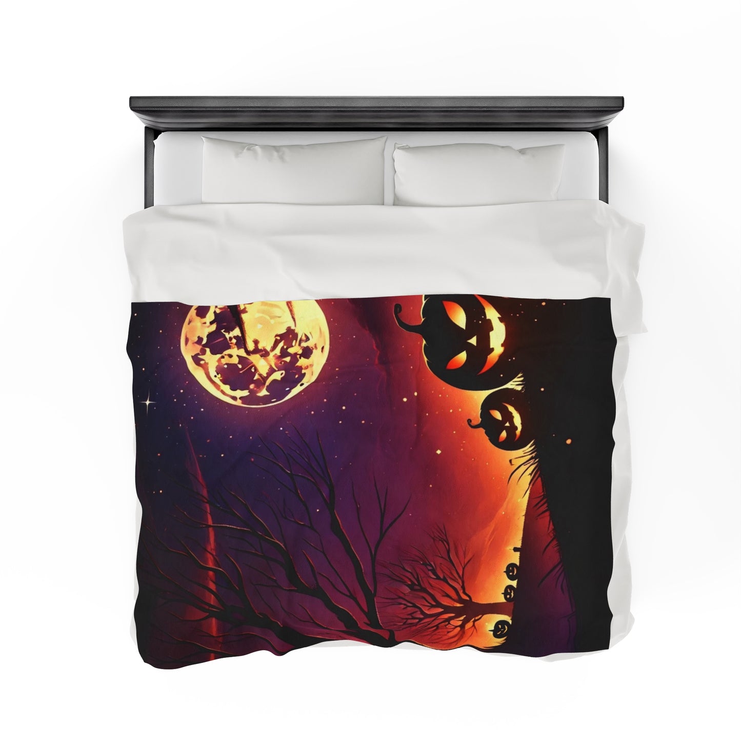 Halloween Night Velveteen Plush Blanket