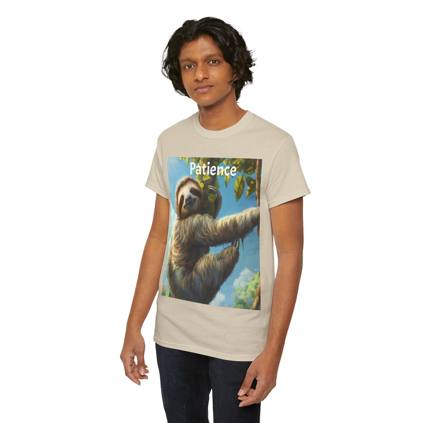 Sloth Patience Unisex Heavy Cotton Tee