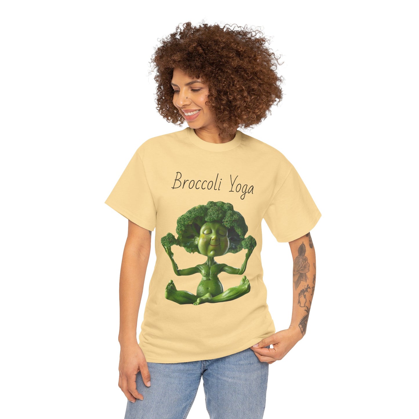 Broccoli Yoga Unisex Heavy Cotton Tee