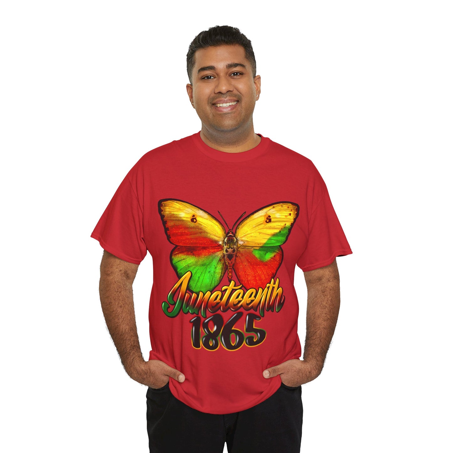 Juneteenth Butterfly Unisex Heavy Cotton Tee