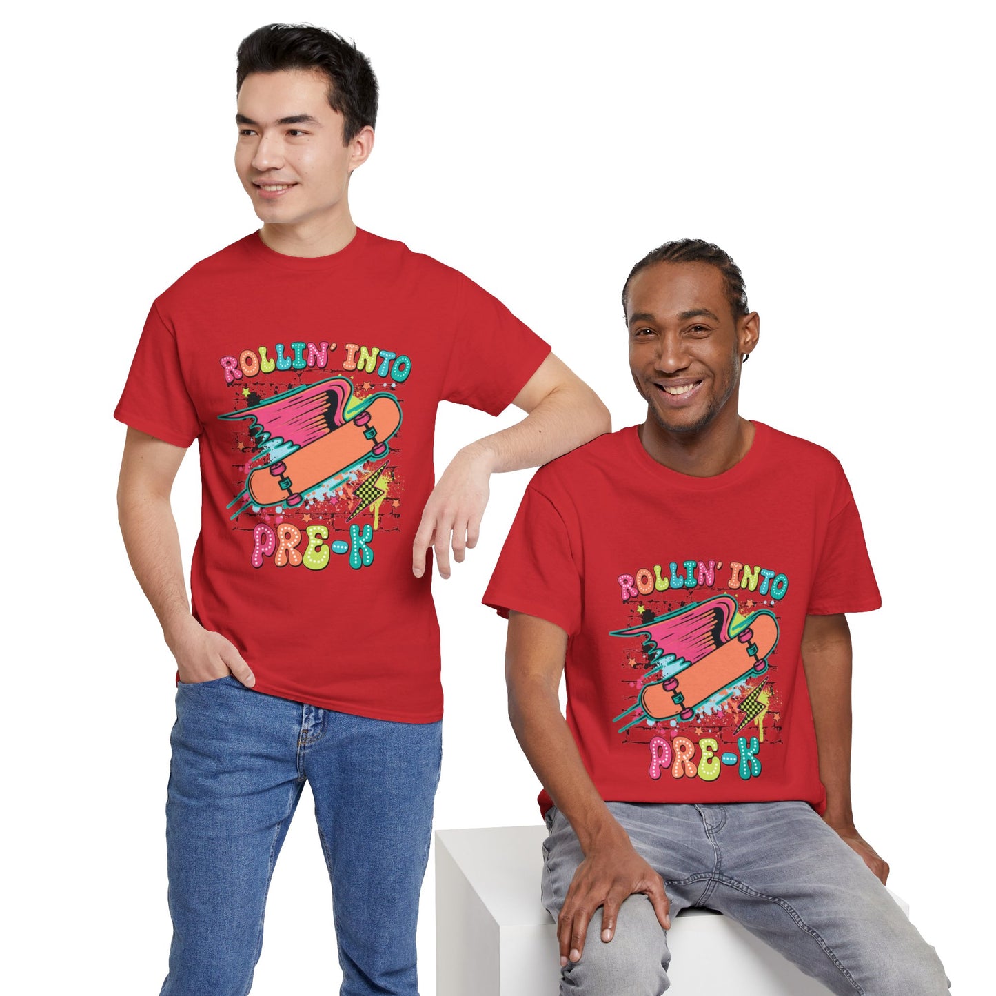 Rockin Into Pre K Unisex Heavy Cotton Tee