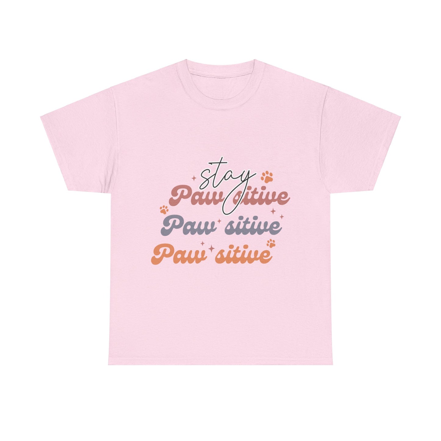 Stay Paw Sitive Unisex Heavy Cotton Tee