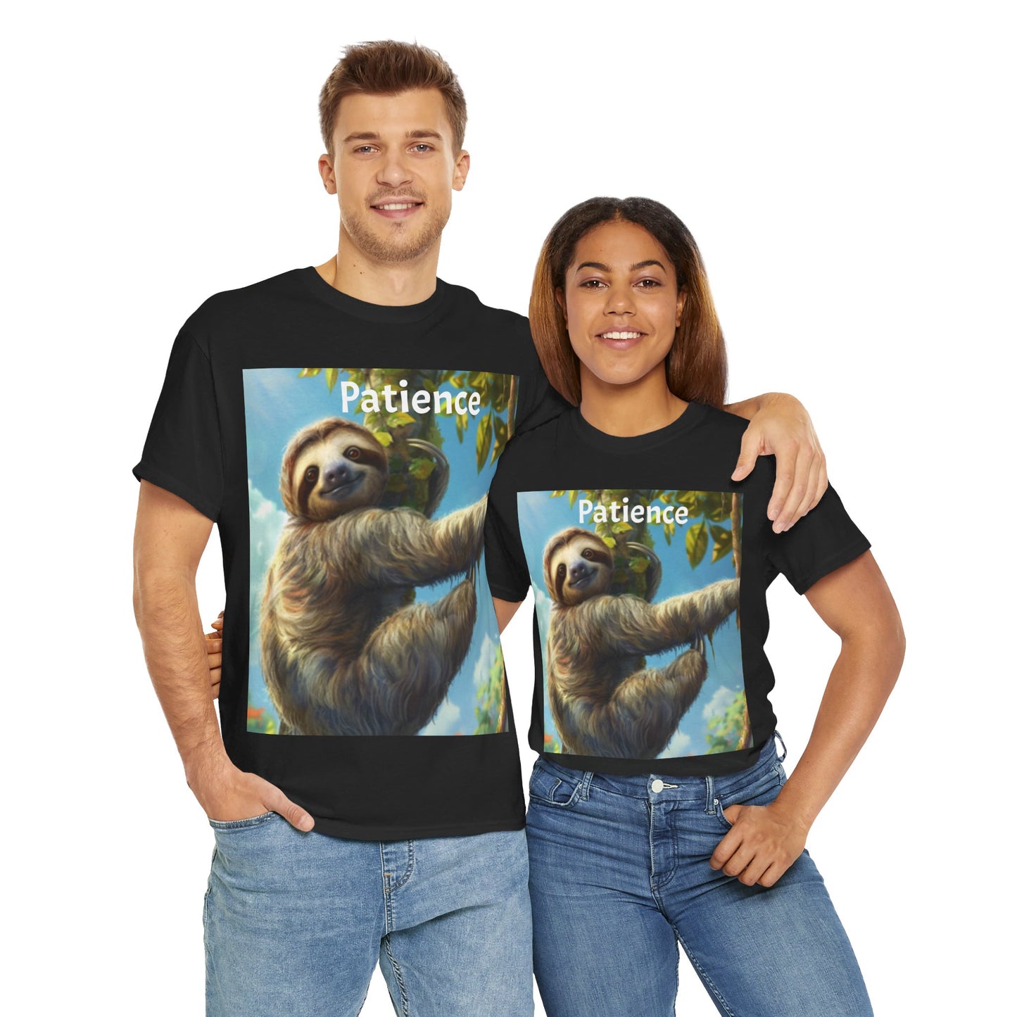 Sloth Patience Unisex Heavy Cotton Tee