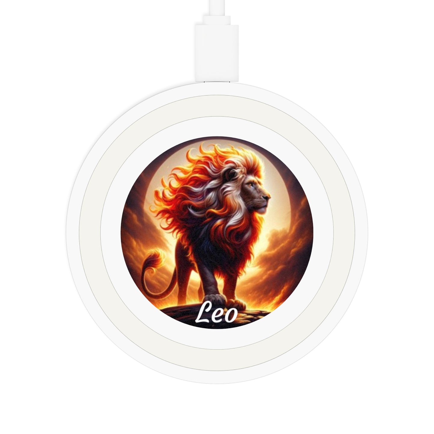 Leo Zodiac Sign Quake Wireless Charging Pad