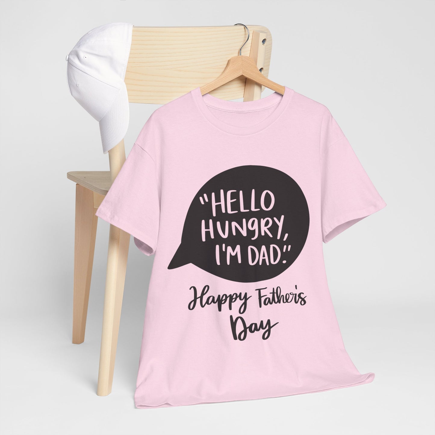 Hello Hungry I'm Dad Unisex Heavy Cotton Tee