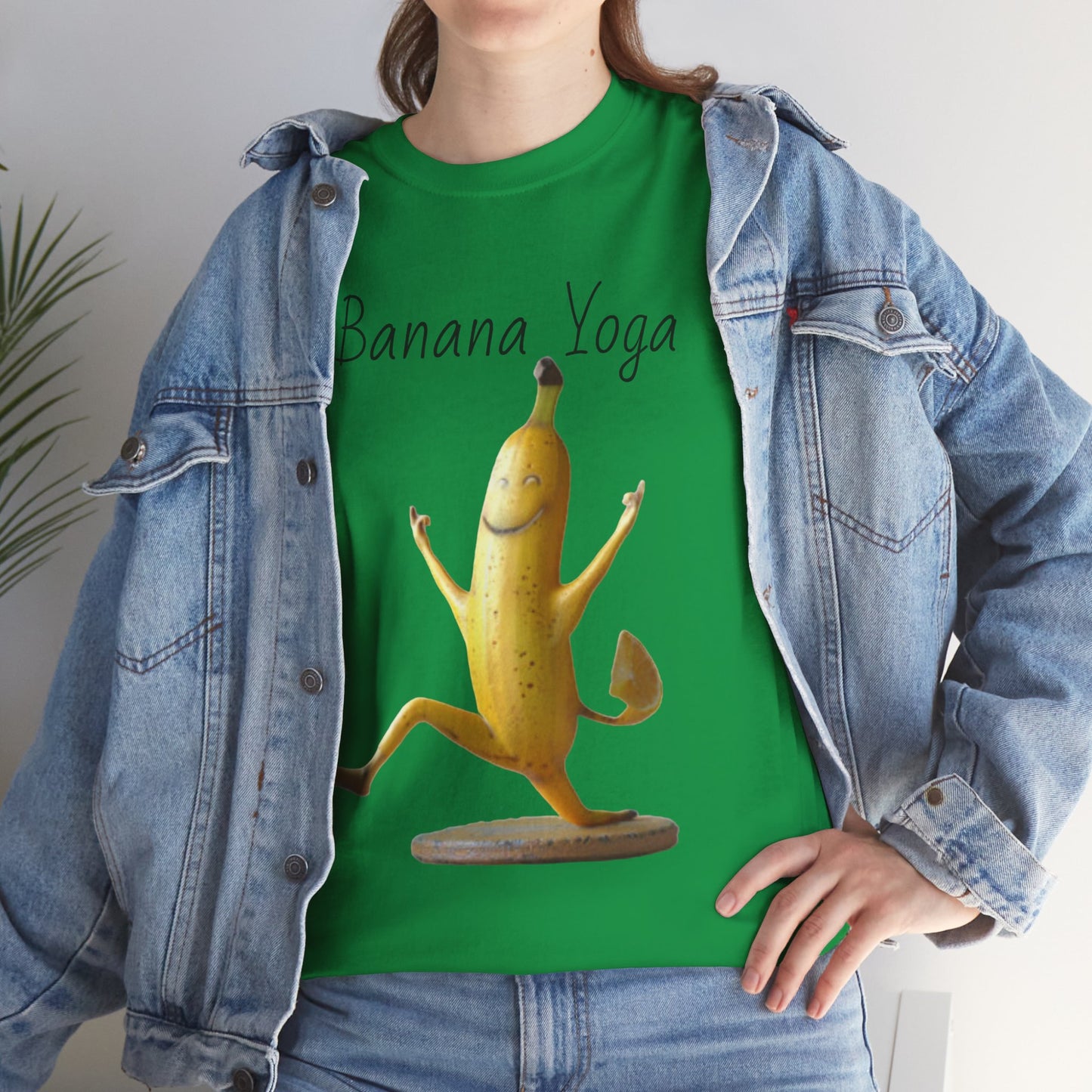 Banana Yoga2 Unisex Heavy Cotton Tee