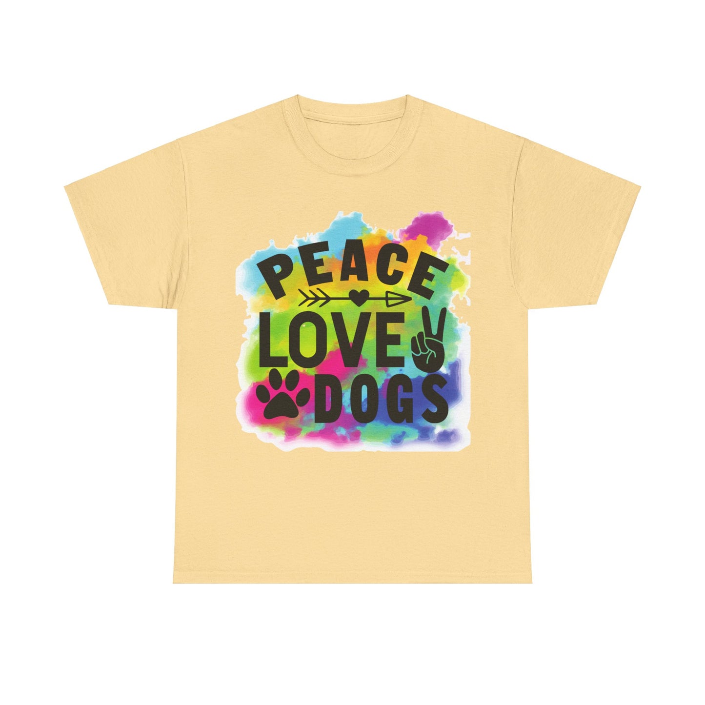 Peace Love Dogs Unisex Heavy Cotton Tee