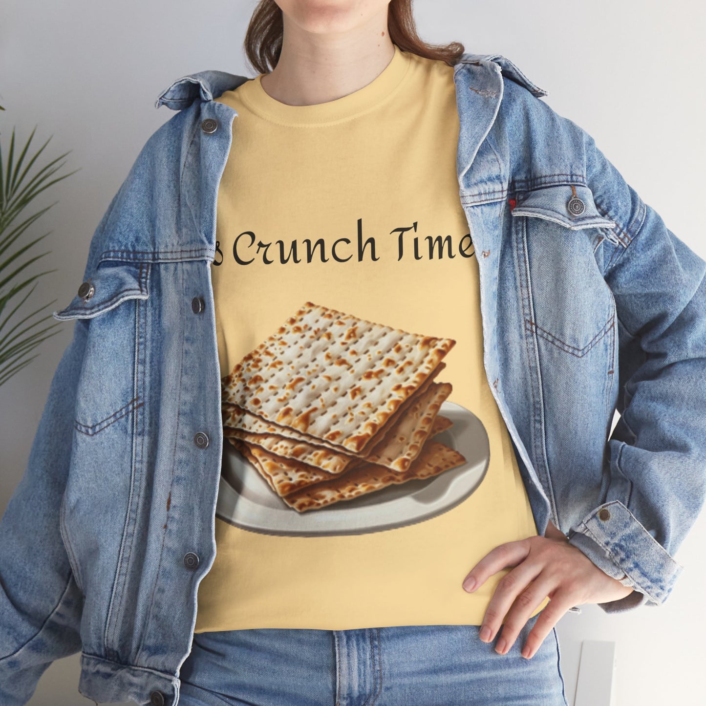 It's Crunch Time Matza Unisex Heavy Cotton Tee