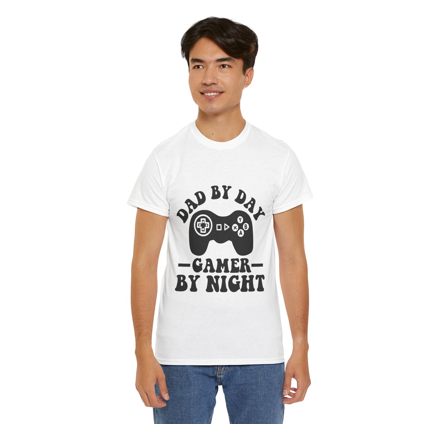 Gamer By Night Unisex Heavy Cotton Tee