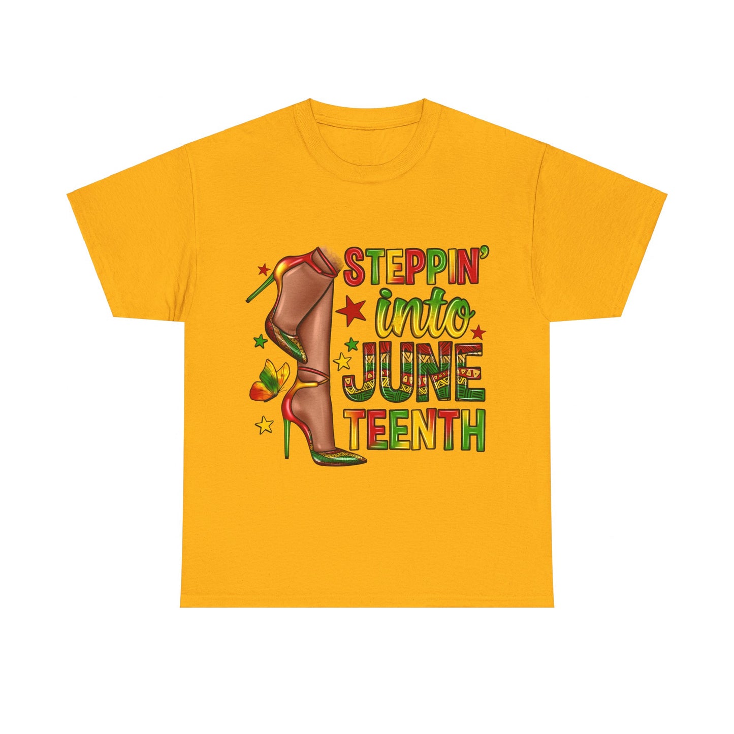 Stepping Into Juneteenth Unisex Heavy Cotton Tee