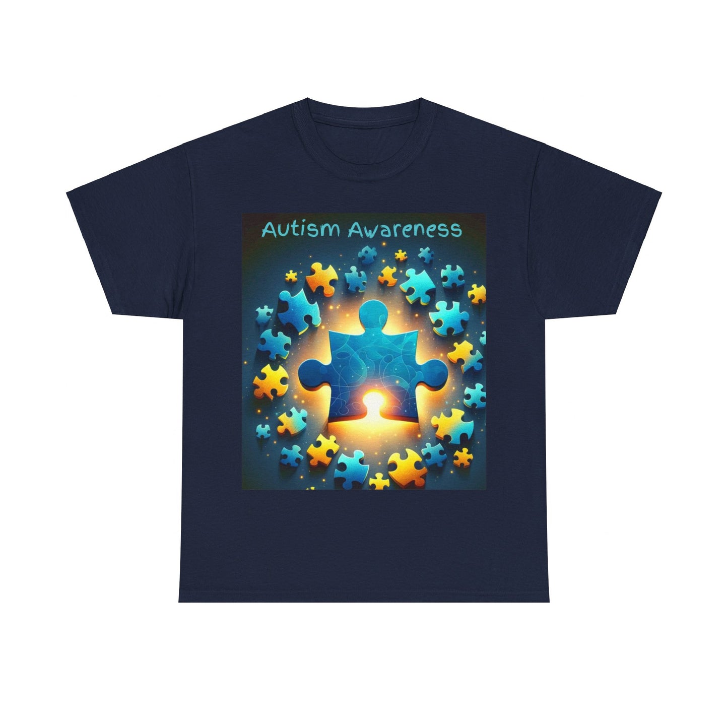 Autism Glow Unisex Heavy Cotton Tee