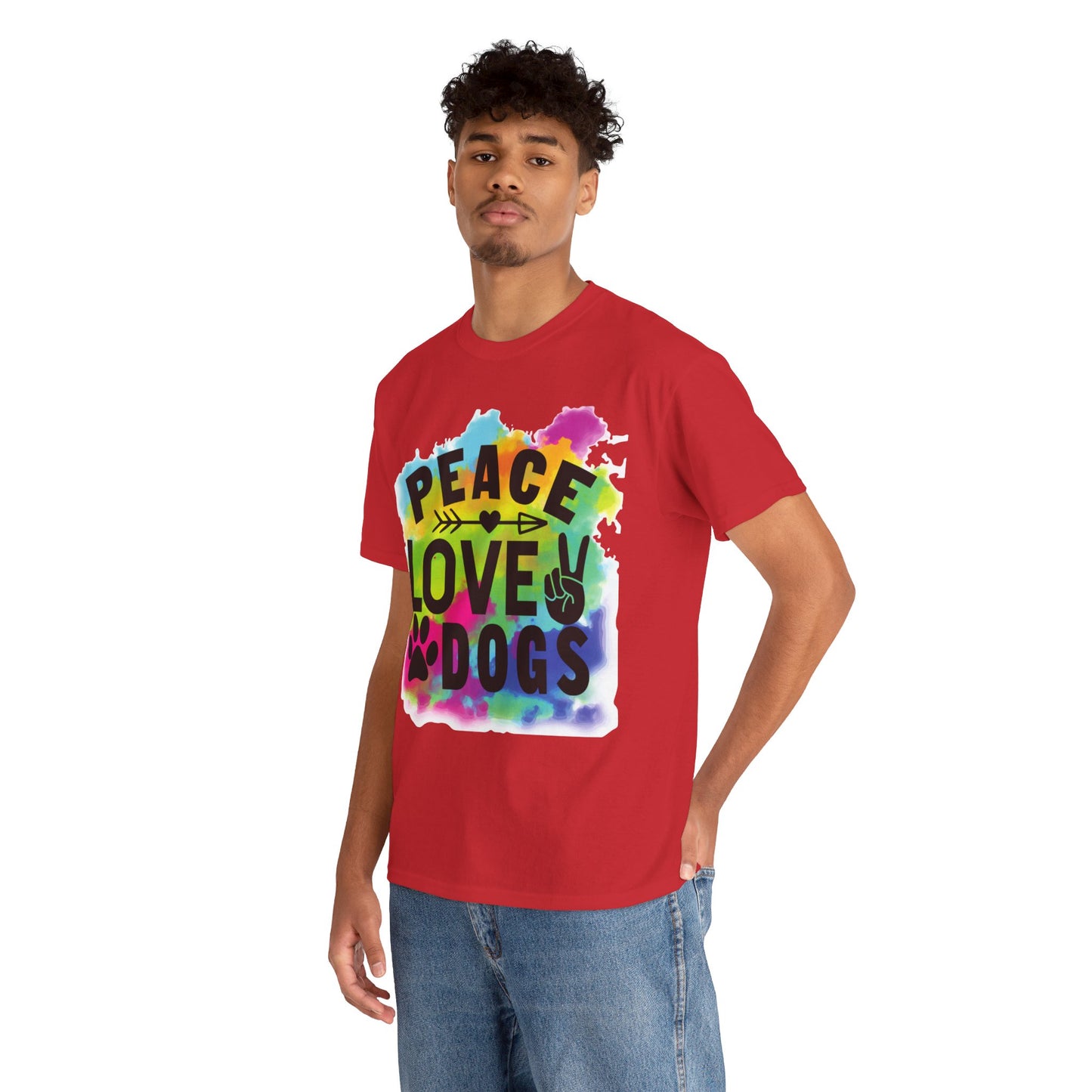 Peace Love Dogs Unisex Heavy Cotton Tee