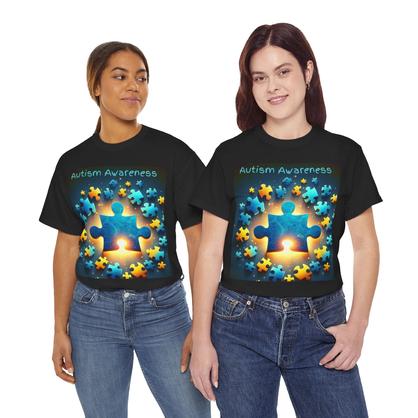 Autism Glow Unisex Heavy Cotton Tee