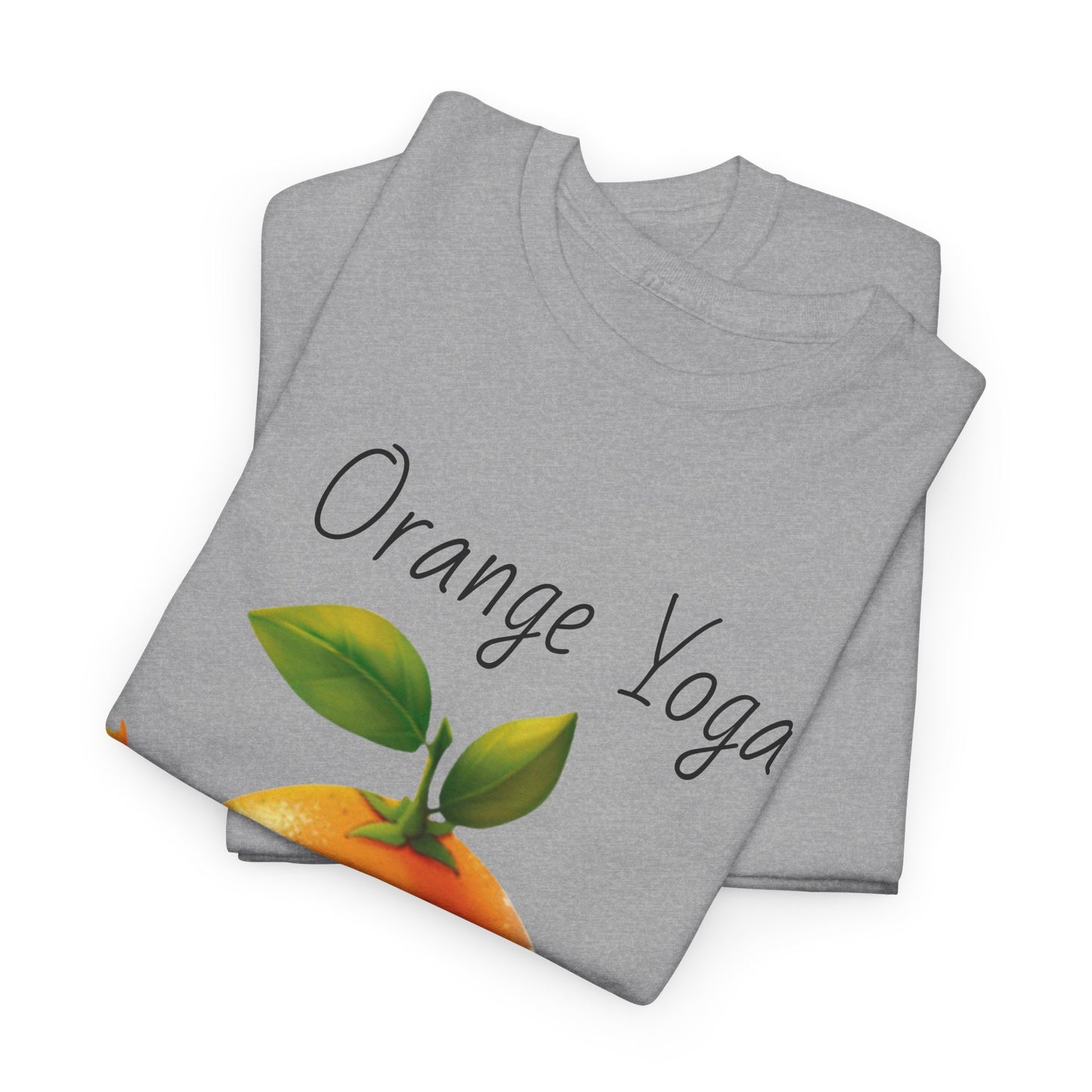 Orange Yoga Unisex Heavy Cotton Tee