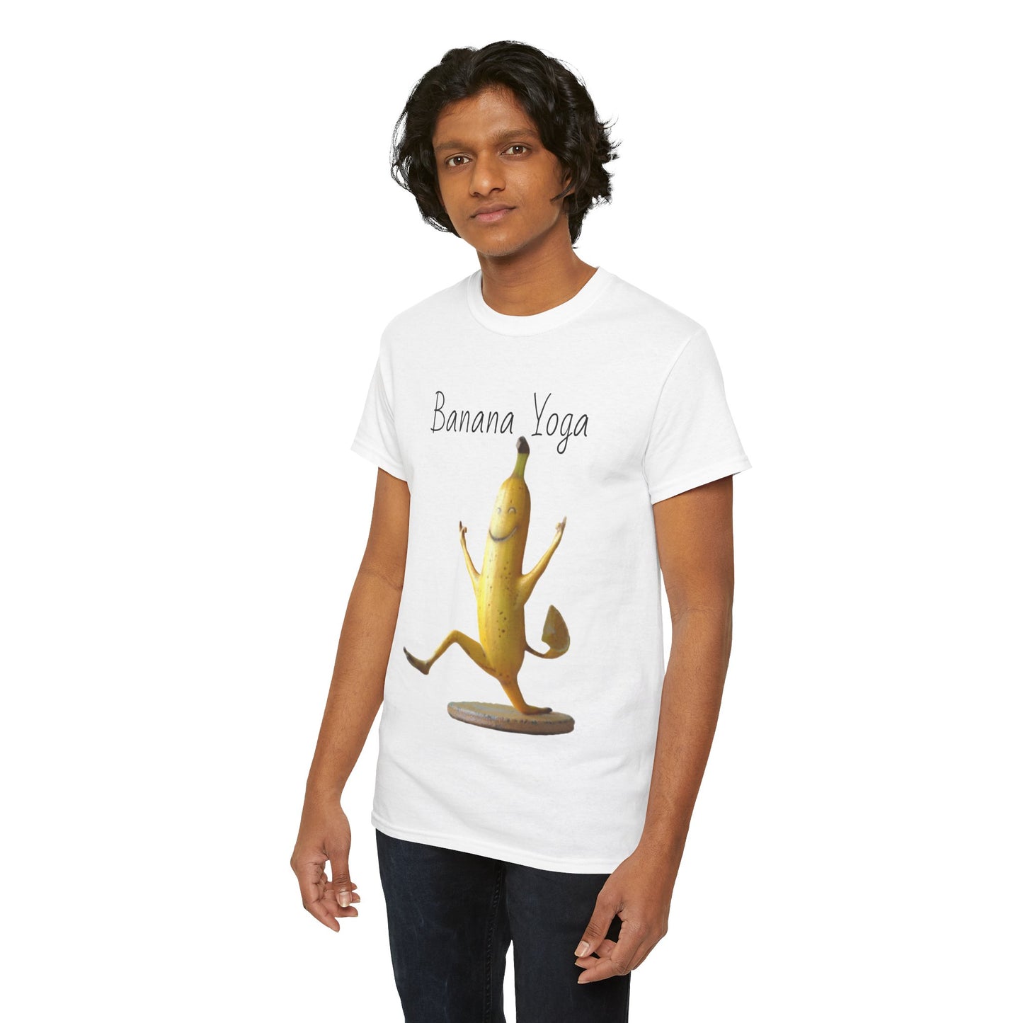 Banana Yoga2 Unisex Heavy Cotton Tee