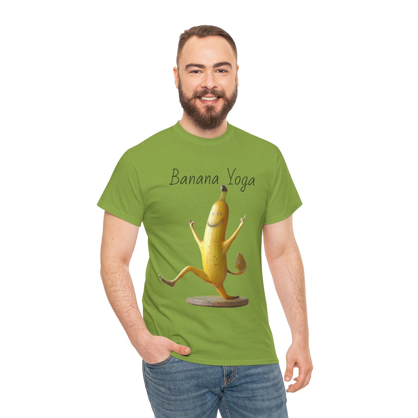 Banana Yoga2 Unisex Heavy Cotton Tee