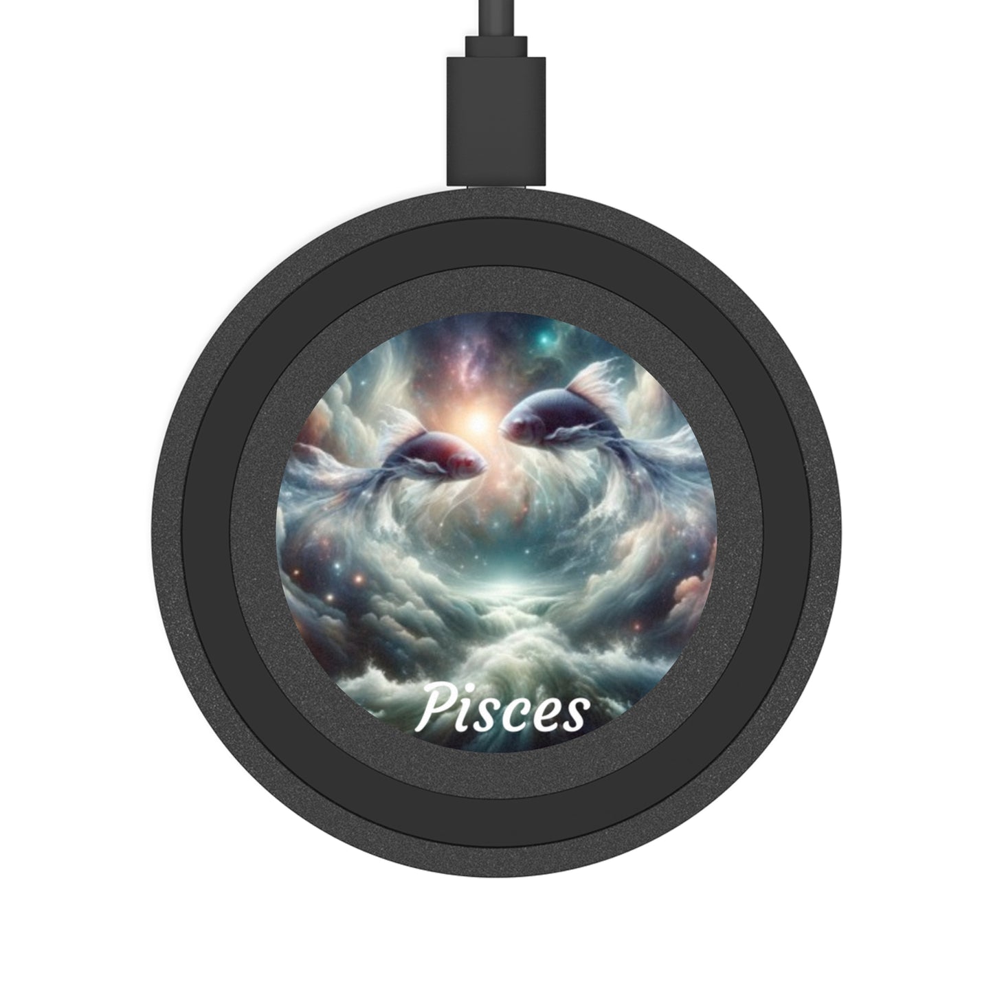 Pisces Zodiac Sign Quake Wireless Charging Pad