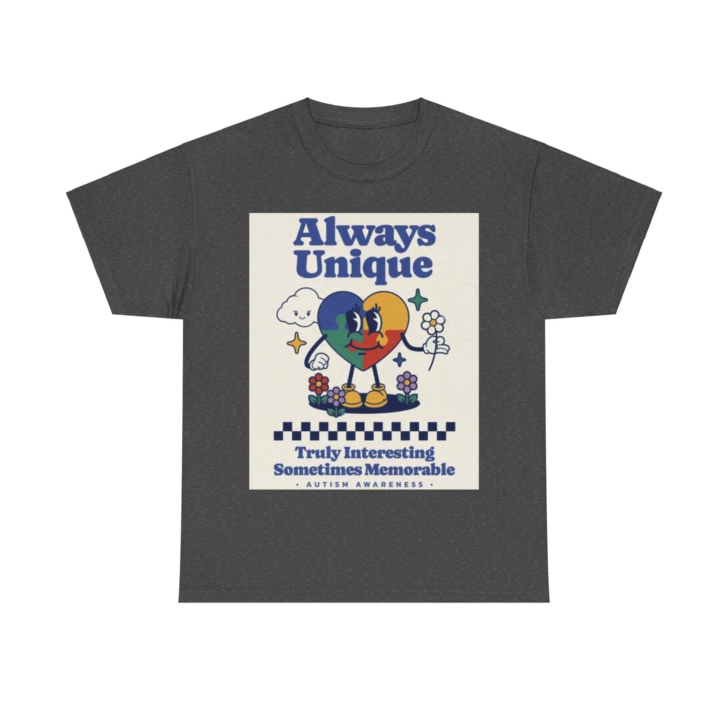 Always Unique Autism Awareness Unisex Heavy Cotton Tee