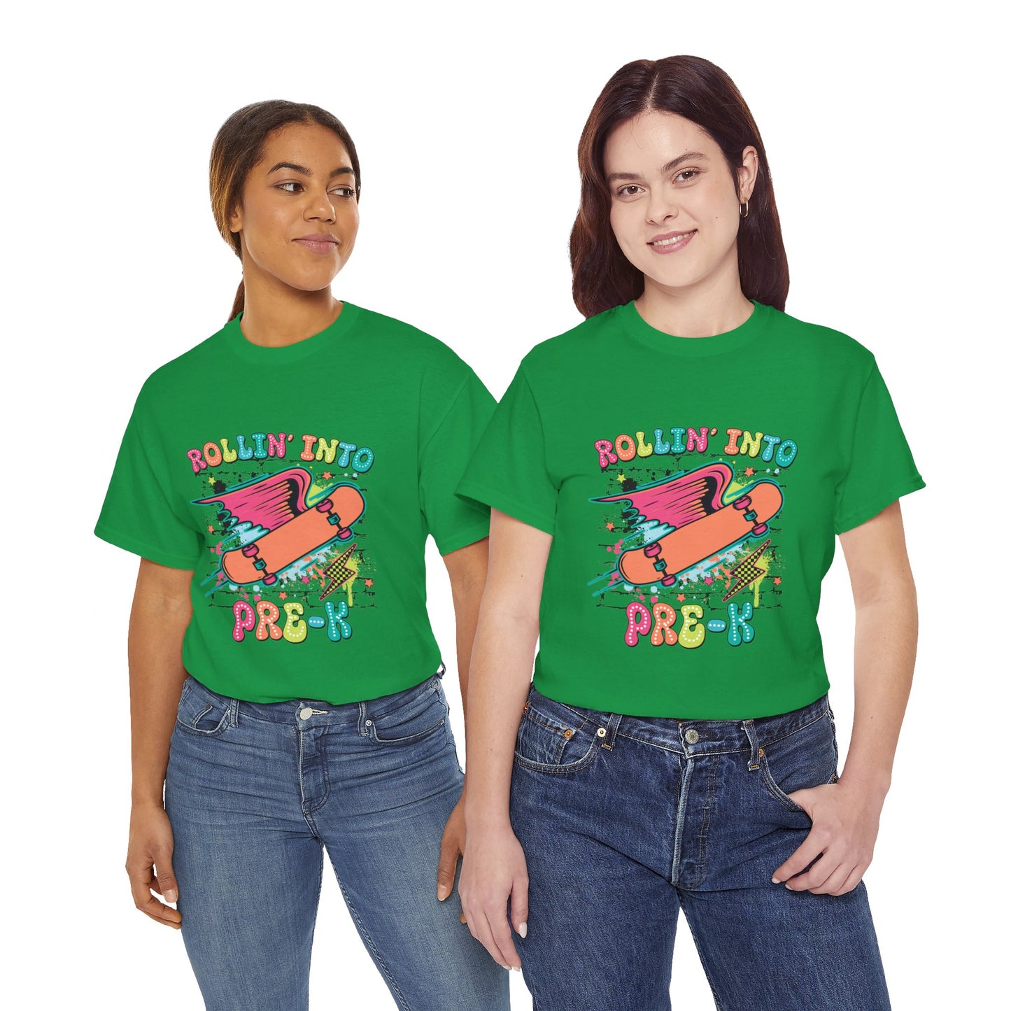 Rockin Into Pre K Unisex Heavy Cotton Tee