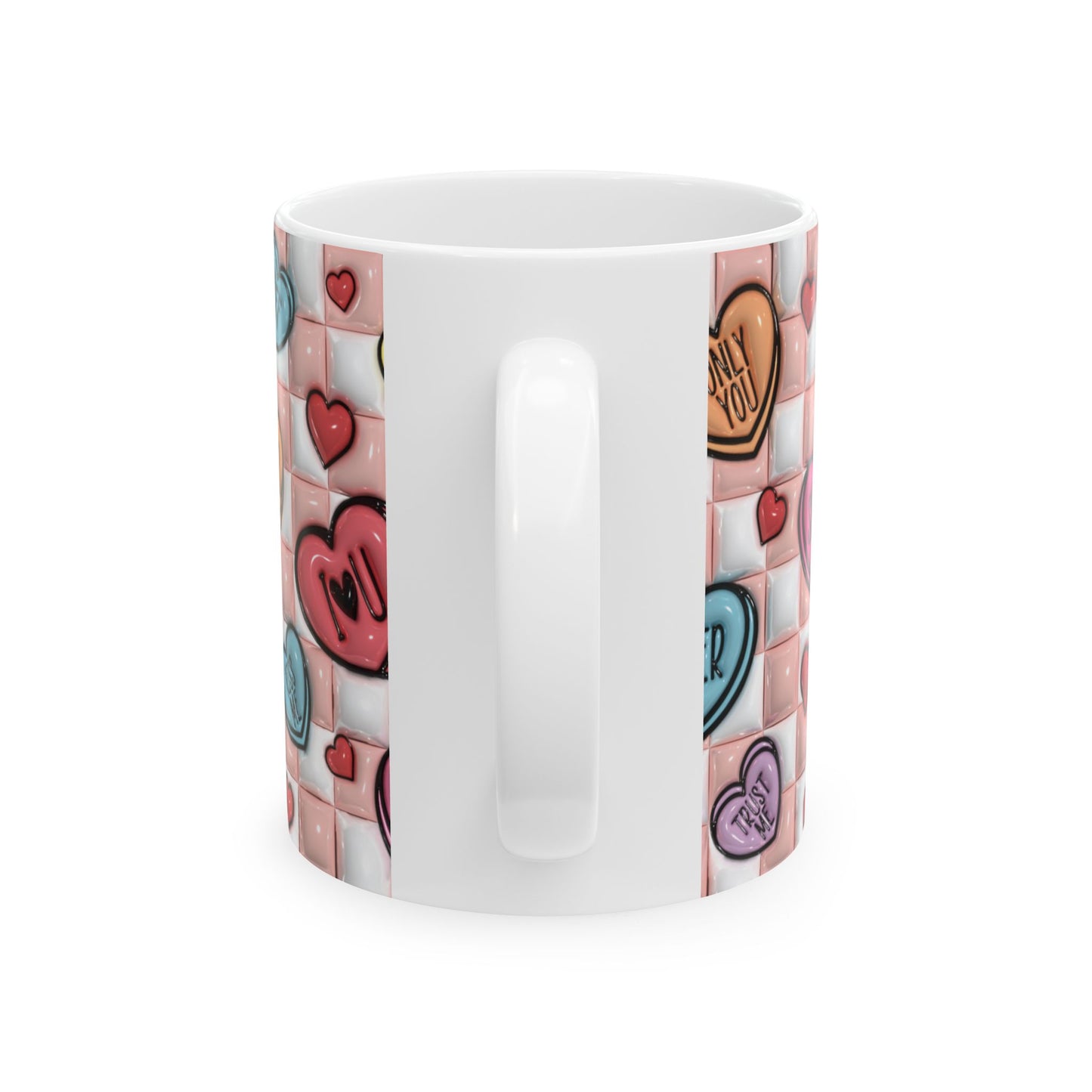 Hearts and Hugs Ceramic Mug, (11oz, 15oz)