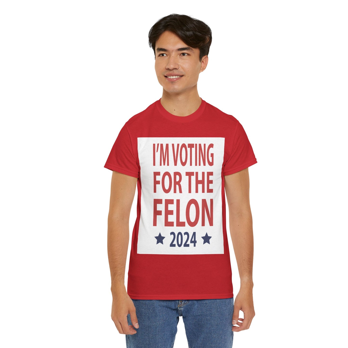 Voting For A Felon Unisex Heavy Cotton Tee