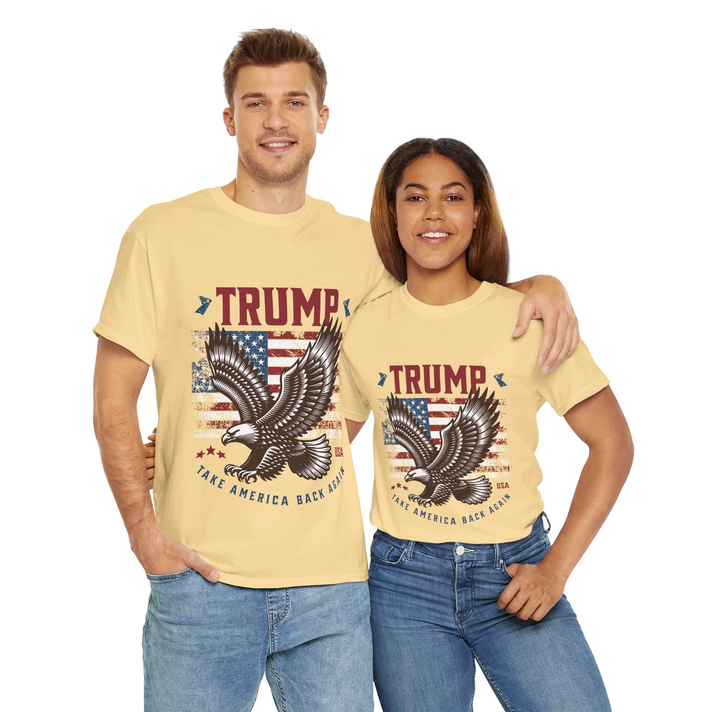 Trump MAGA Eagle Unisex Heavy Cotton Tee