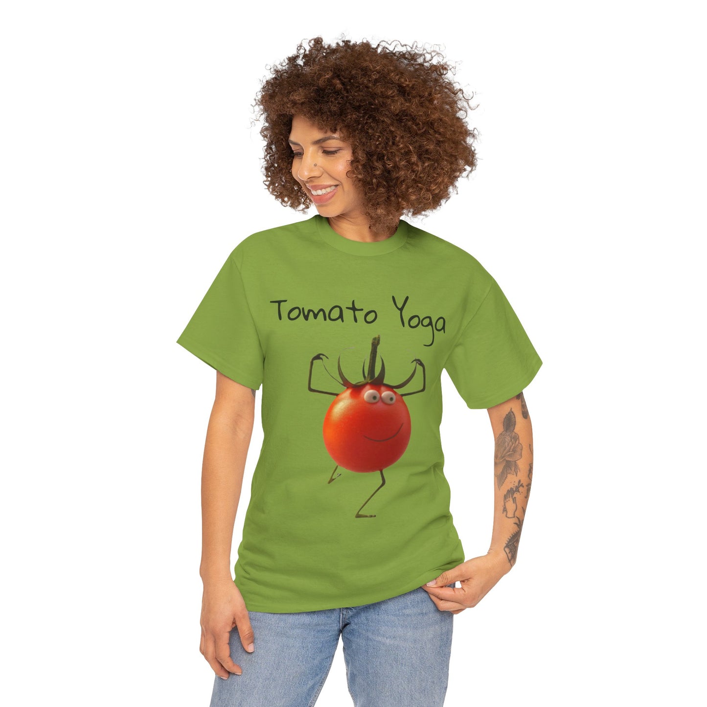 Tomato Yoga Unisex Heavy Cotton Tee