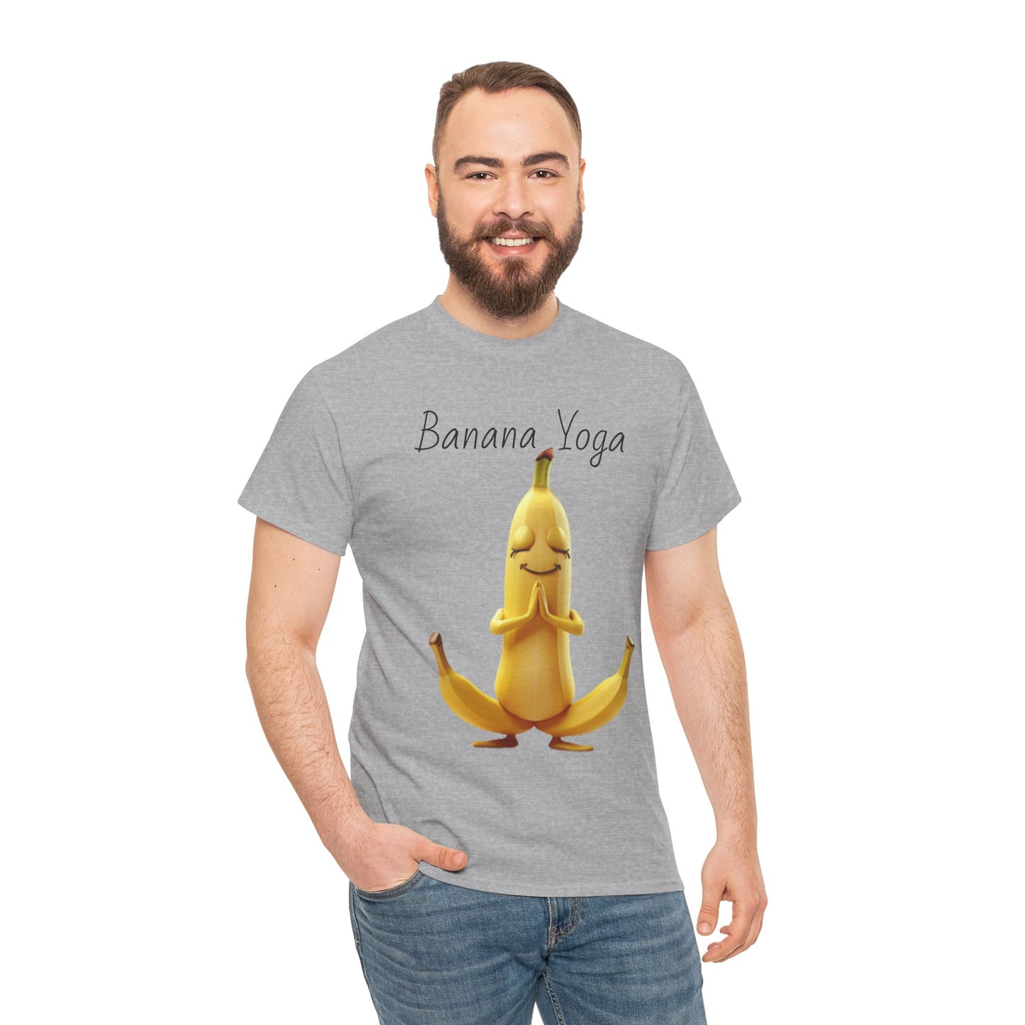 Banana Yoga Unisex Heavy Cotton Tee