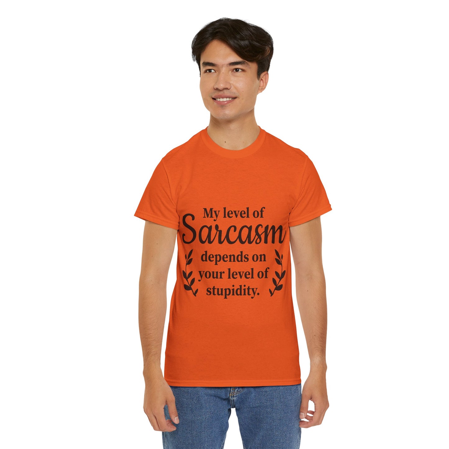 My Level Of Sarcasm Unisex Heavy Cotton Tee