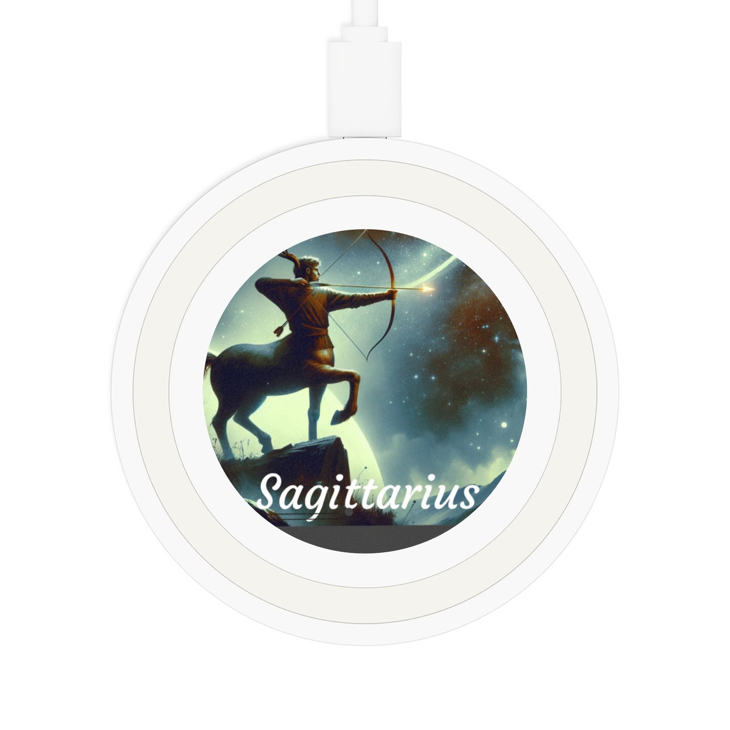 Sagittarius Zodiac Sign Quake Wireless Charging Pad