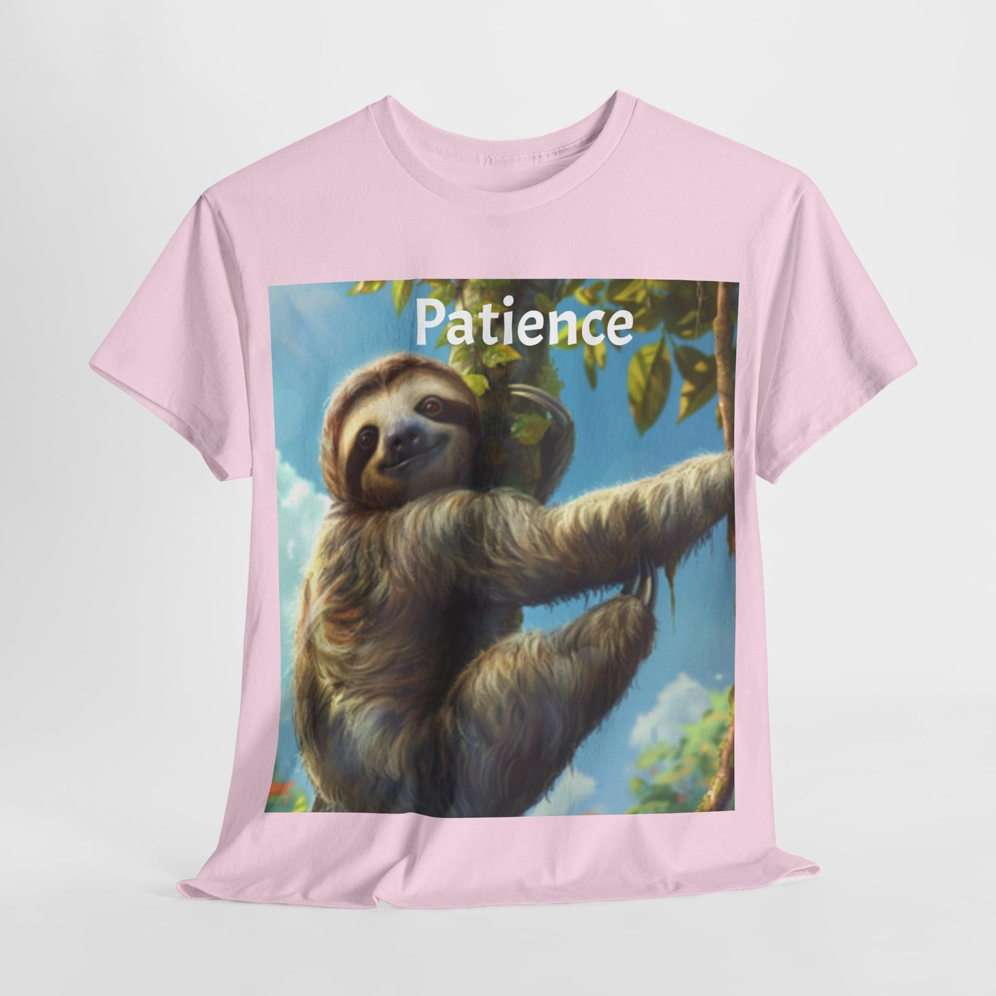 Sloth Patience Unisex Heavy Cotton Tee