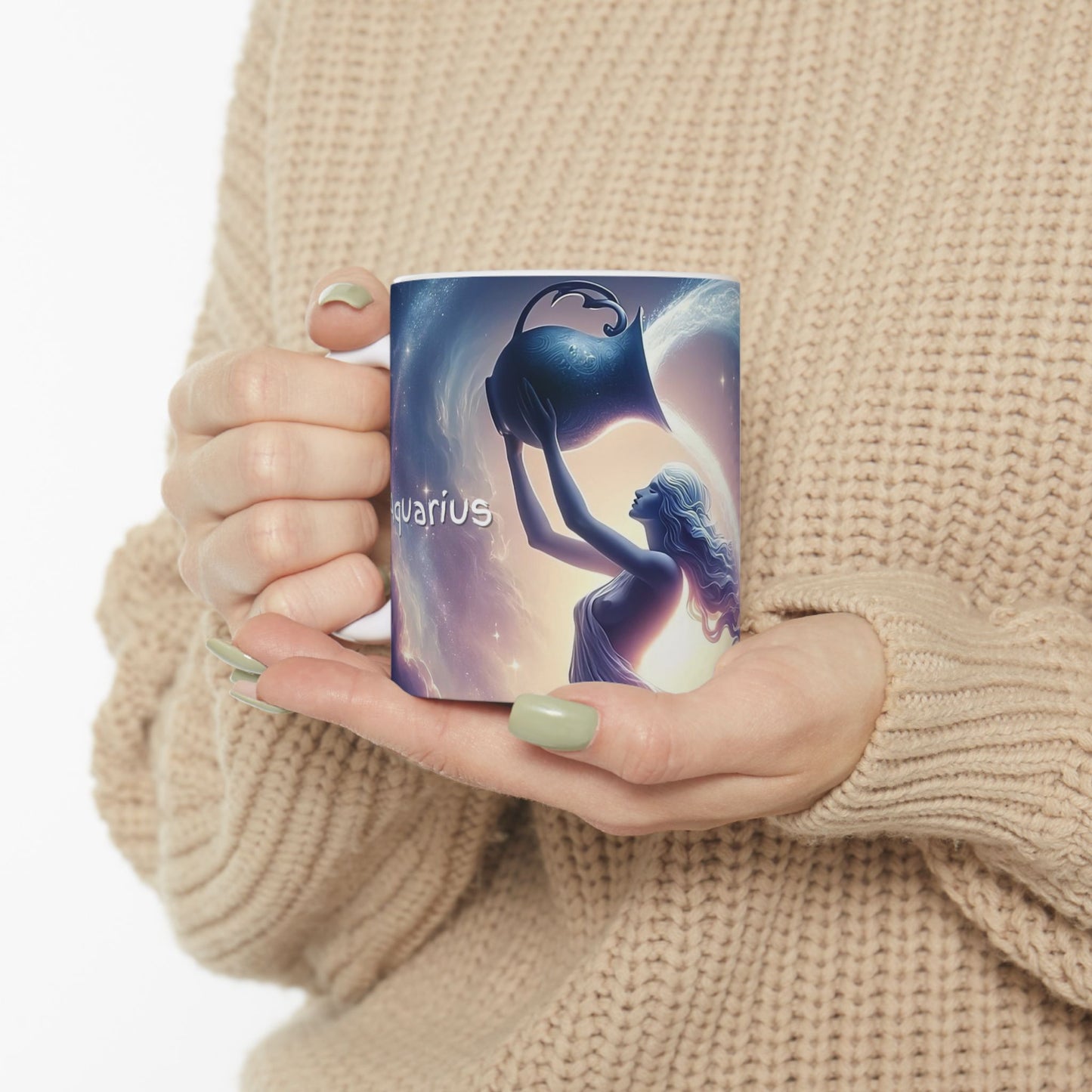 Aquarius Ceramic Mug, 11oz