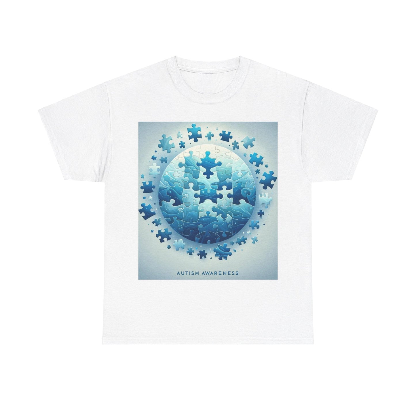 Autism Globe Unisex Heavy Cotton Tee