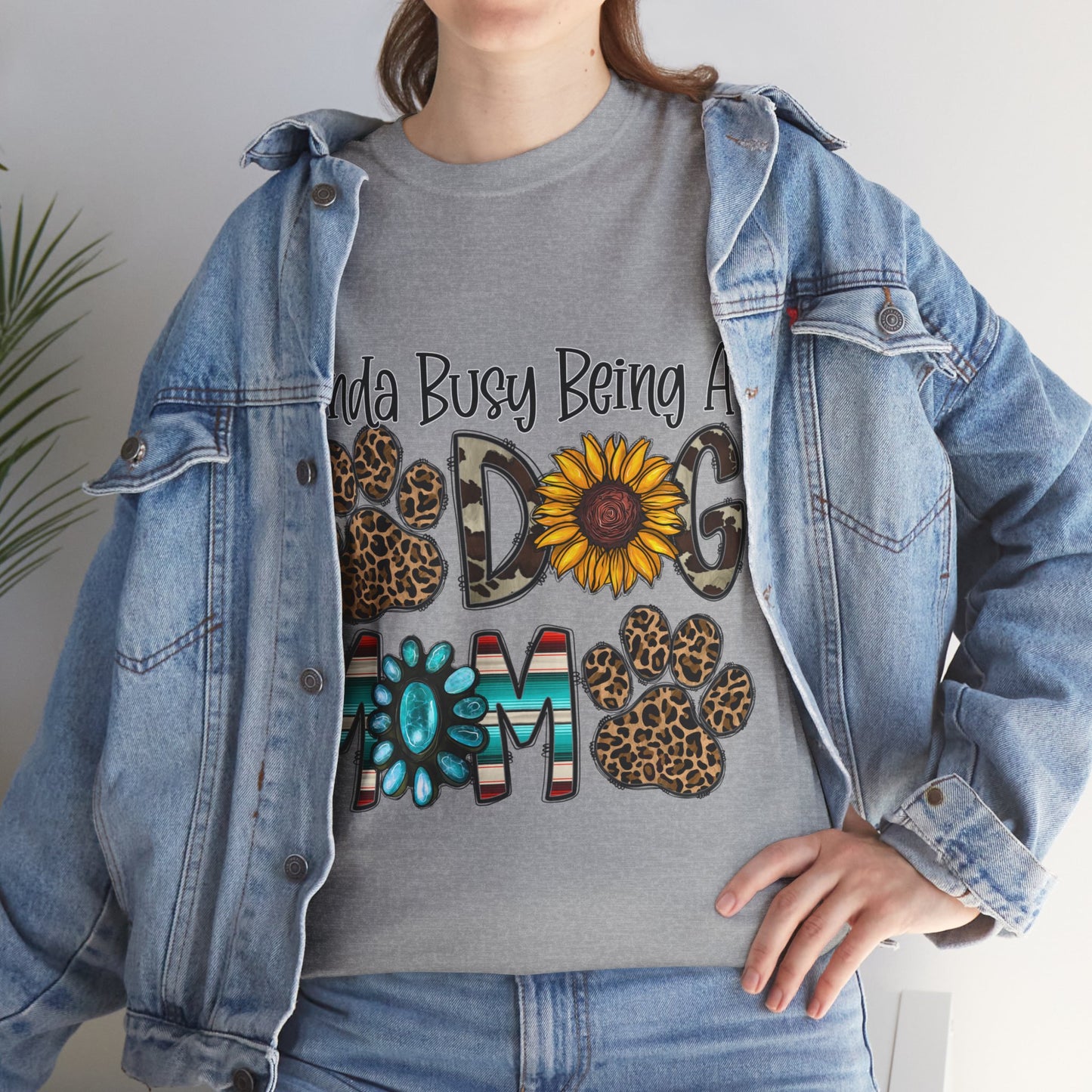 Busy Dog Mom Unisex Heavy Cotton Tee