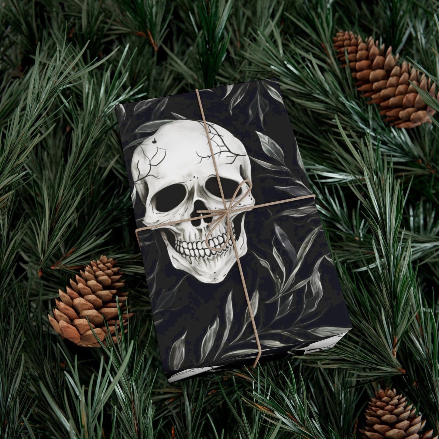 Skull Head Gift Wrap Papers