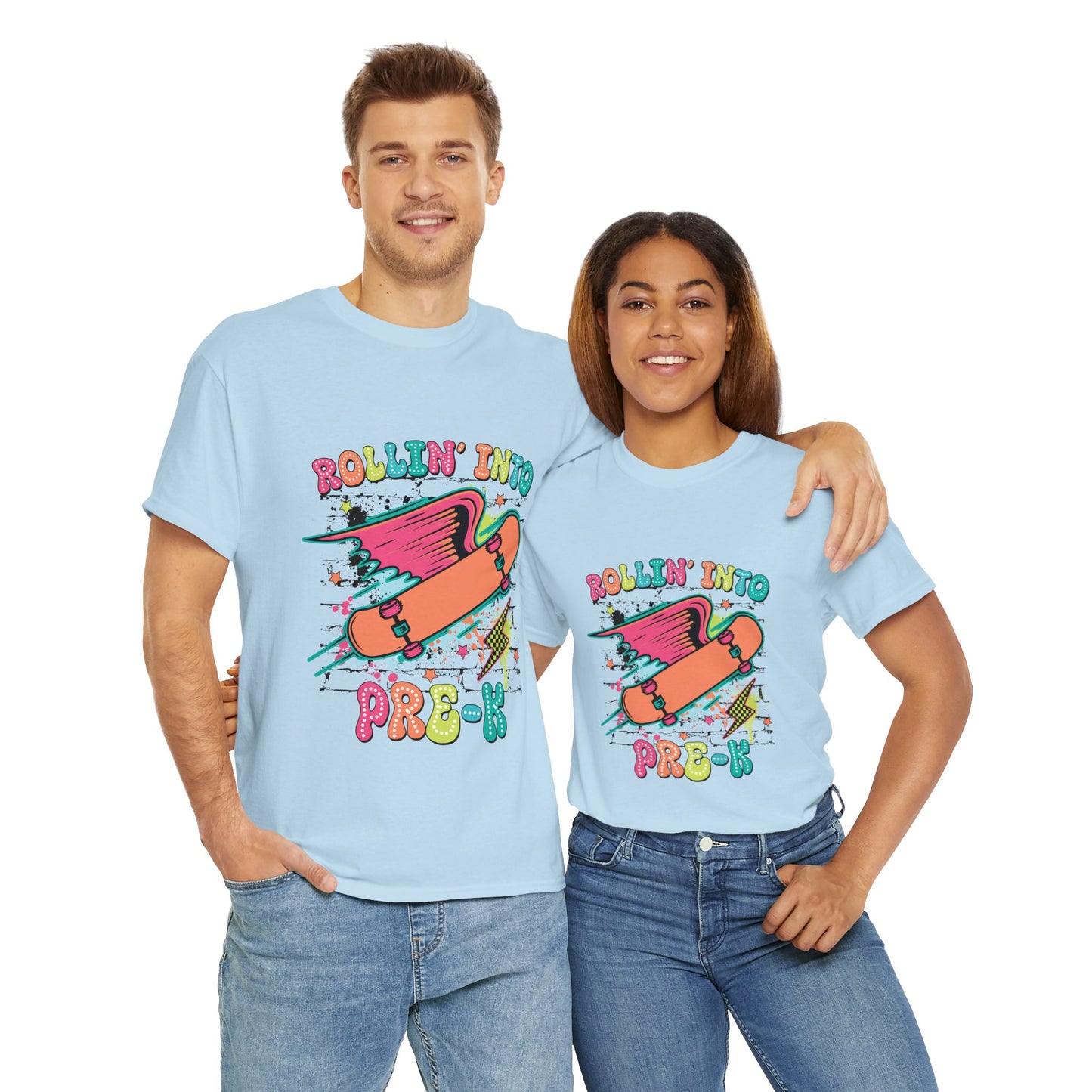 Rockin Into Pre K Unisex Heavy Cotton Tee