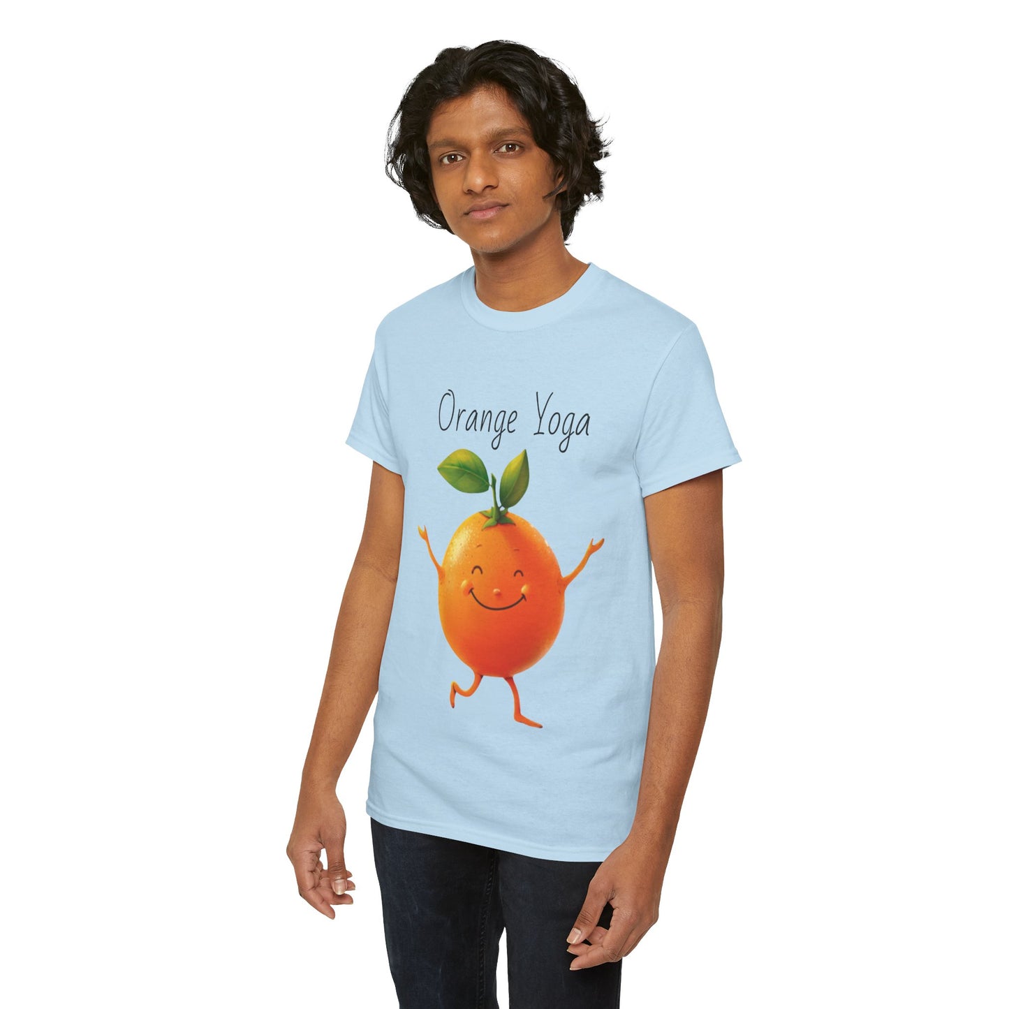 Orange Yoga Unisex Heavy Cotton Tee