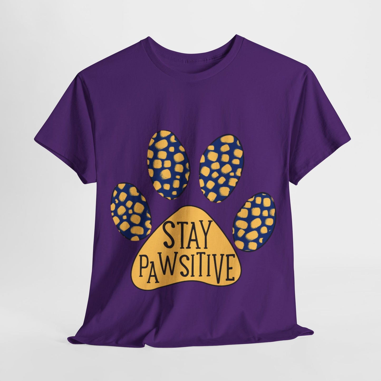 Stay Pawsitive Unisex Heavy Cotton Tee