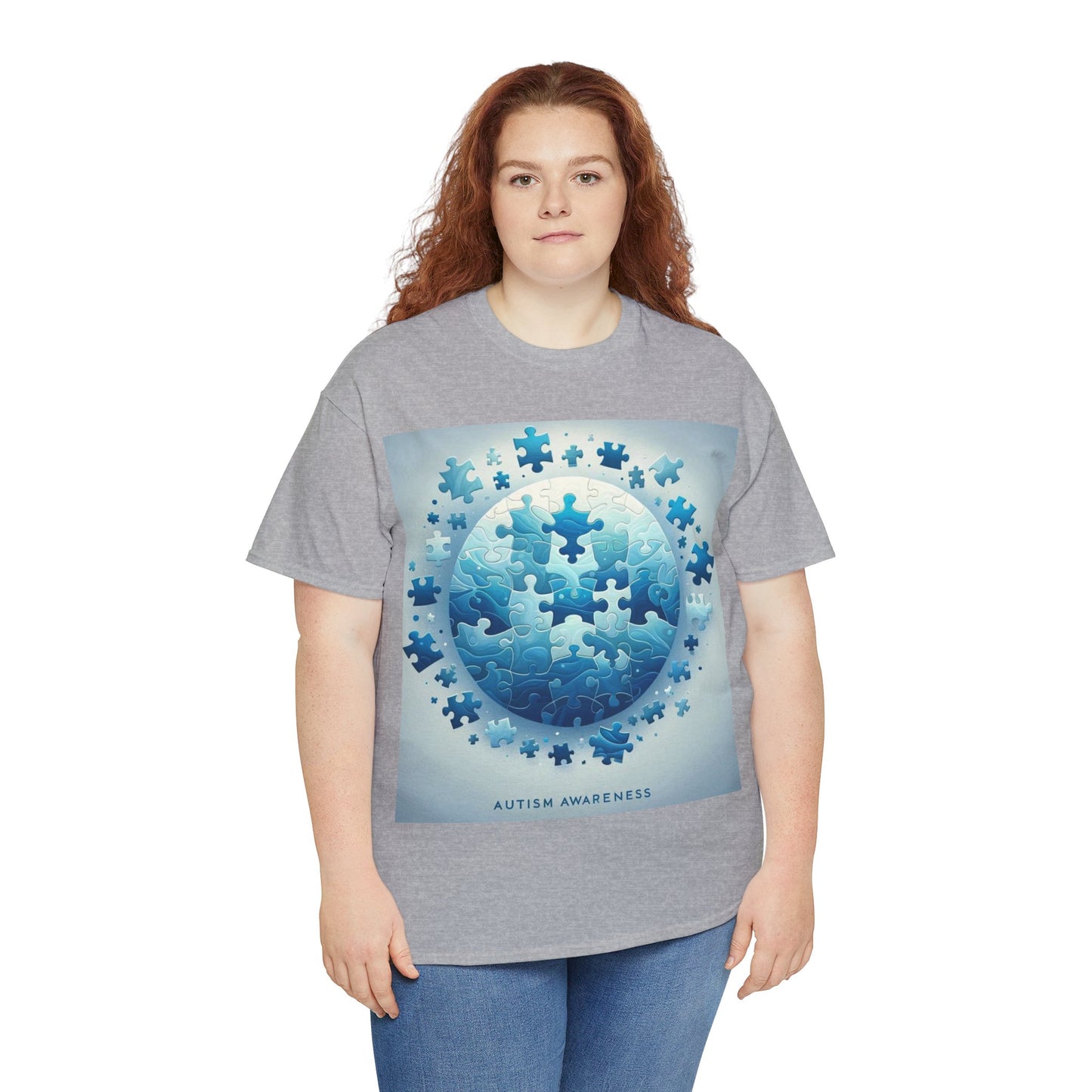 Autism Globe Unisex Heavy Cotton Tee