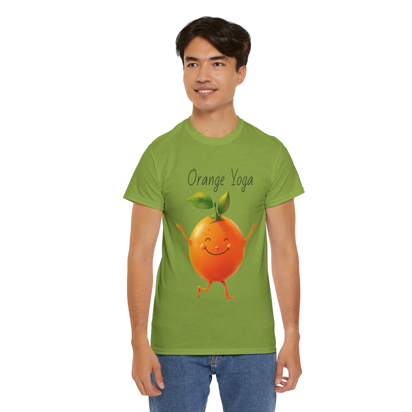 Orange Yoga Unisex Heavy Cotton Tee