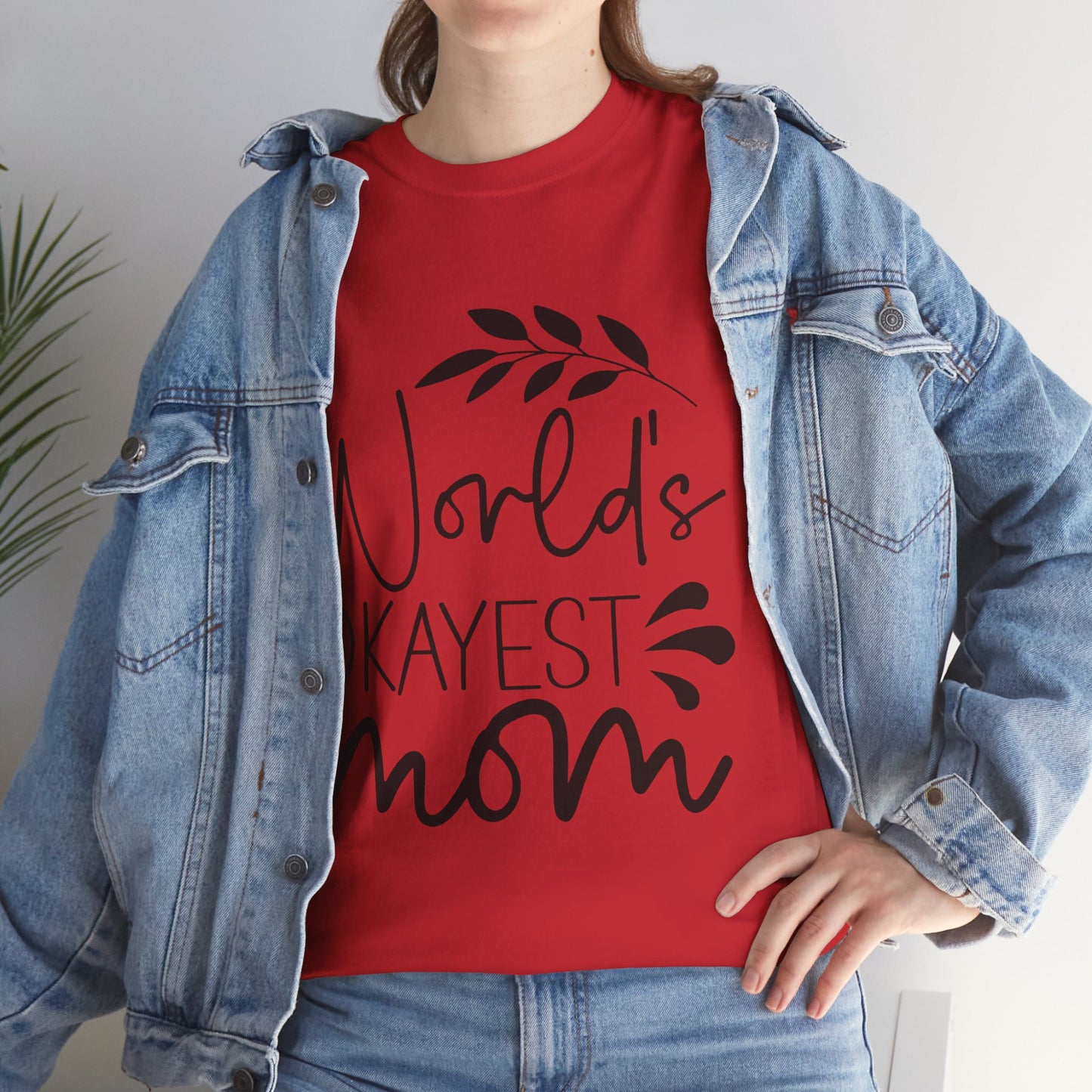 World's Okayest Mom Unisex Heavy Cotton Tee