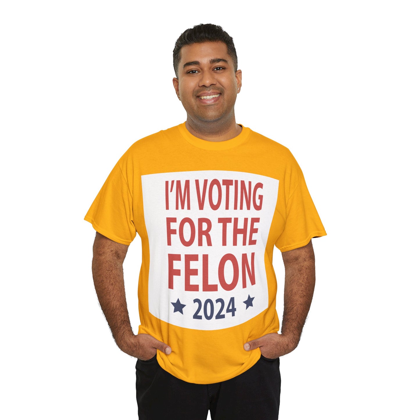 Voting For A Felon Unisex Heavy Cotton Tee