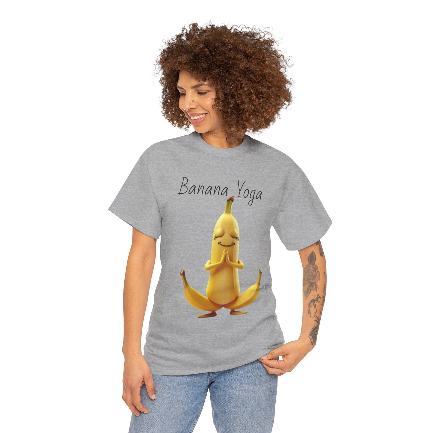 Banana Yoga Unisex Heavy Cotton Tee