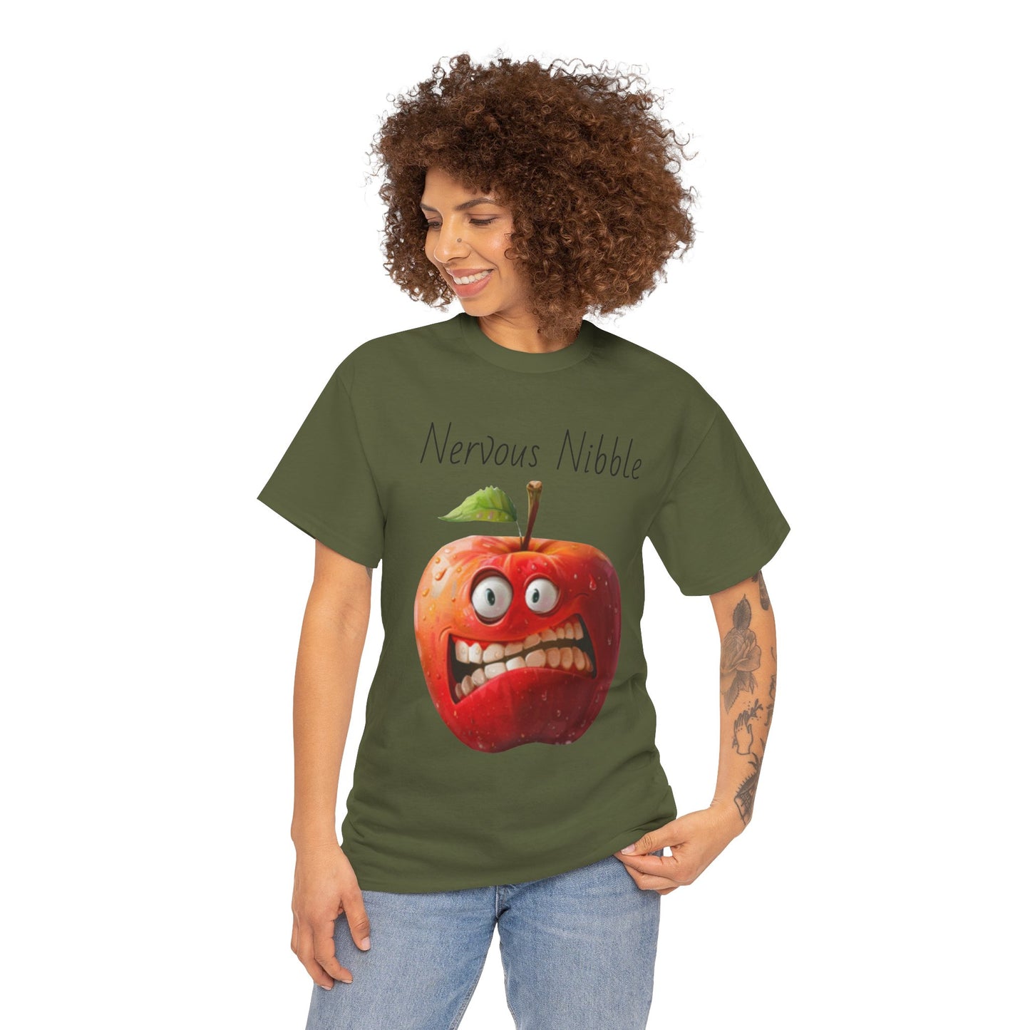 Nervous Nibble Unisex Heavy Cotton Tee