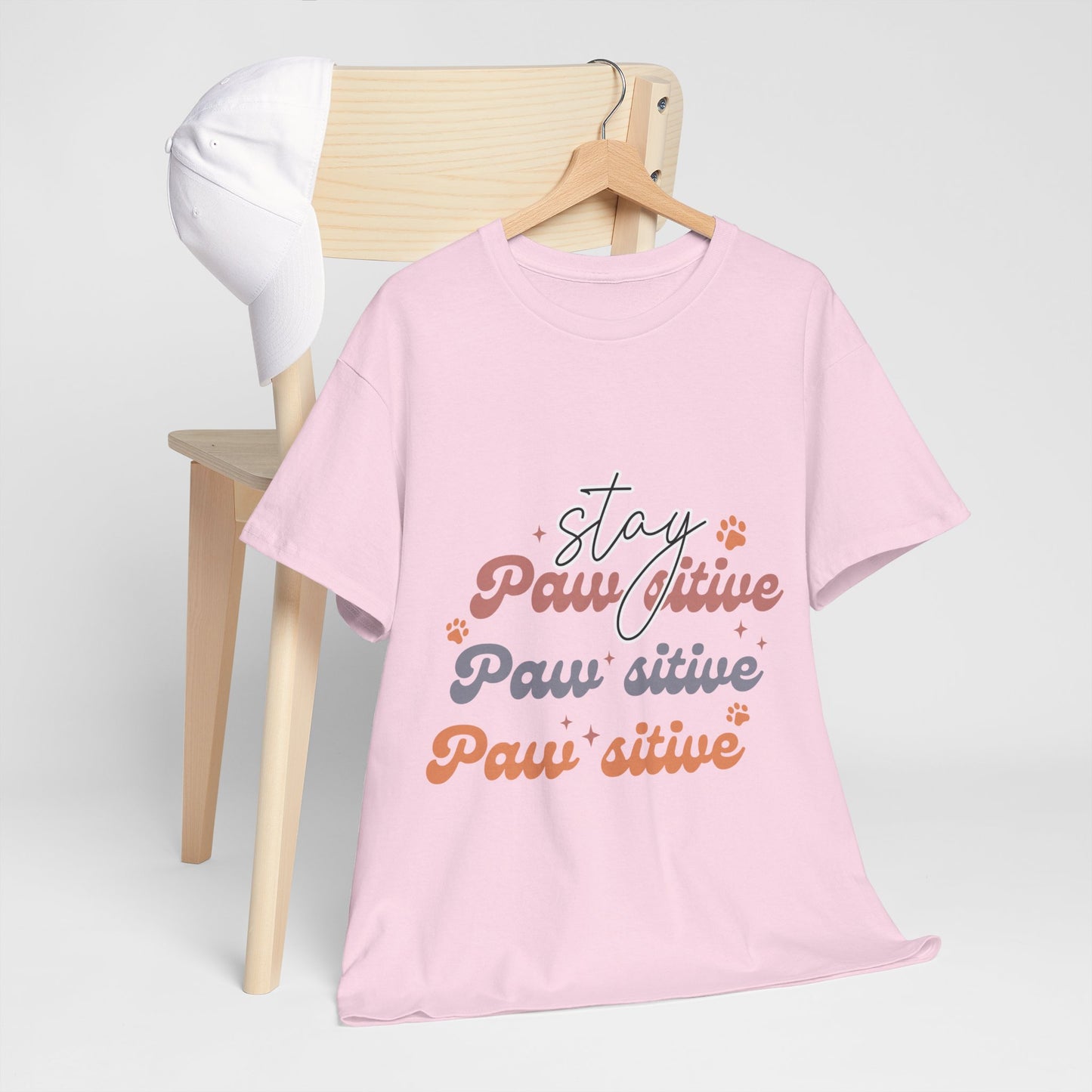 Stay Paw Sitive Unisex Heavy Cotton Tee