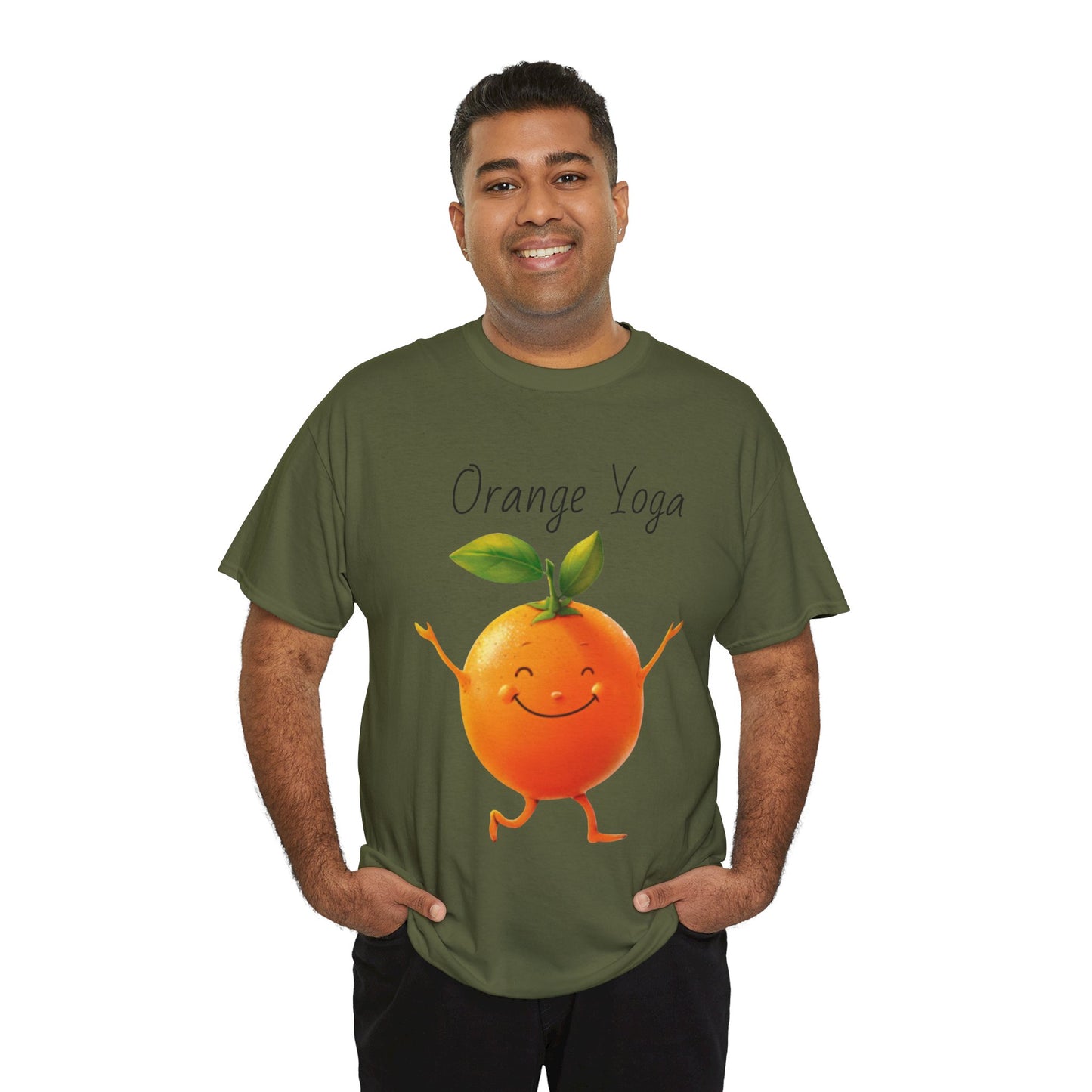 Orange Yoga Unisex Heavy Cotton Tee